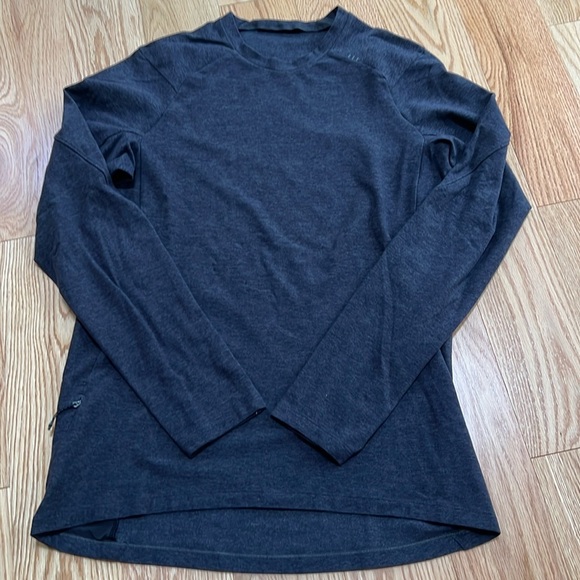 Lululemon men’s small charcoal dry sense long sleeve tee. - Picture 1 of 8